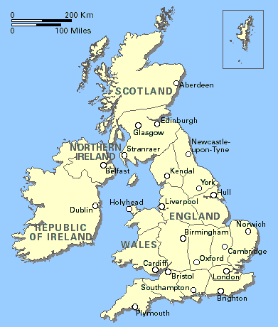 great britain map